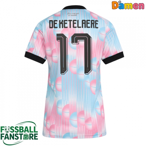 Belgien Charles De Ketelaere #17 Replik Auswärtstrikot Damen WM 2026 Kurzarm